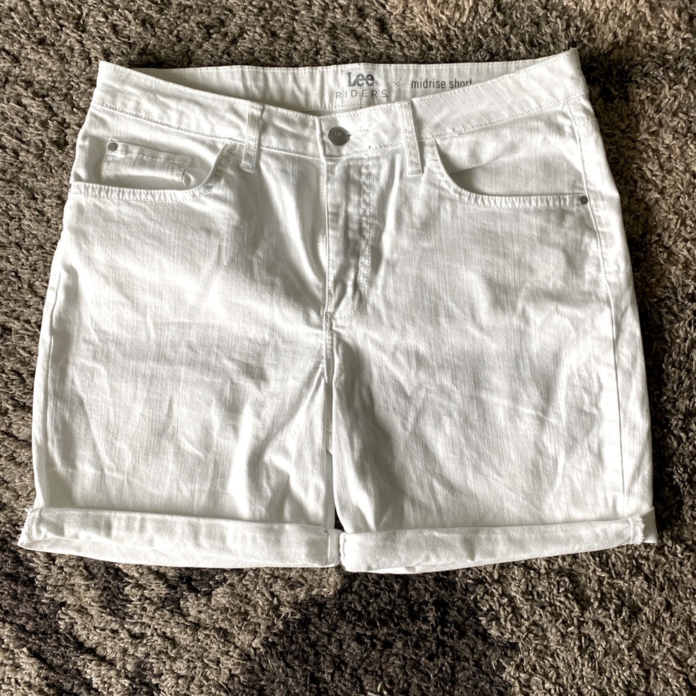 Lee White Jean Shorts Classic Style